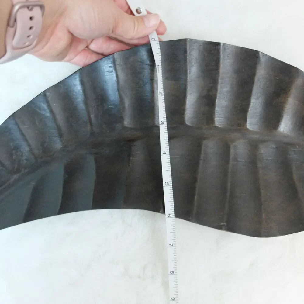 Handmade Wooden Leaf Shape Decorative Dish or Wall Decor NEW